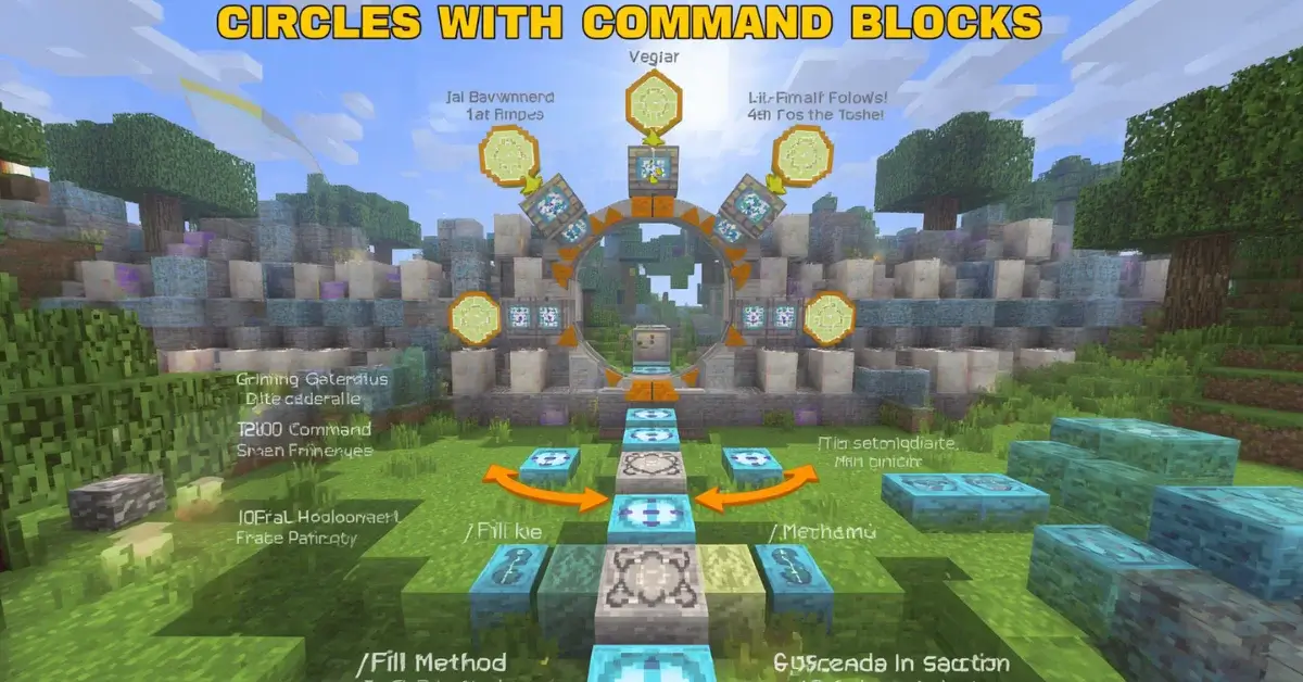 Circles with Command Blocks in Minecraft — fill Explained in minecraft circle genrator